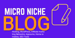 Micro Niche Blog Ideas Hosting WordPress Make Money Online Affiliate marketing SEO Website