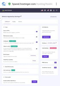 Hostinger Hpanel