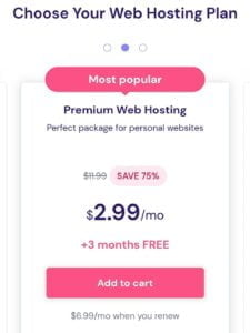 Hostinger Premium Shared Hosting Plan