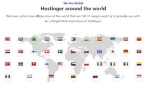 Hostinger Worldwide presence 